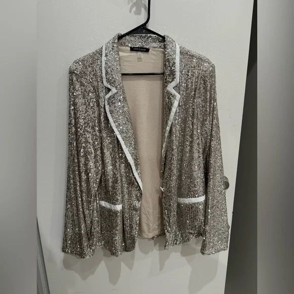 Cable & Gauge Sequin Blazer (XL) - Picture 4 of 6